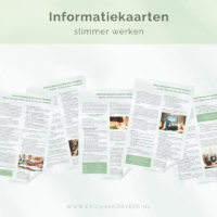 Informatiekaarten slimmer werken | Set van 5